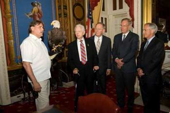 Al Cecere, Challenger, Senator Robert Byrd (D-WV), Senator Lamar Alexander, Senator Wayne Allard (R-CO) and Senator Bob Corker.