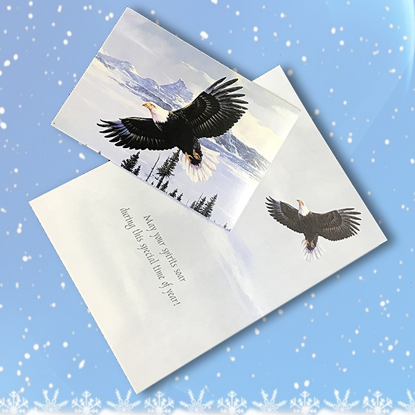 eagle flight christmas cards american eagle foundation christmas eagle