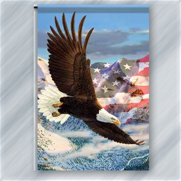 Charleston Golden Eagles Garden Flag - 13x18 Inch Double Sided College Banner