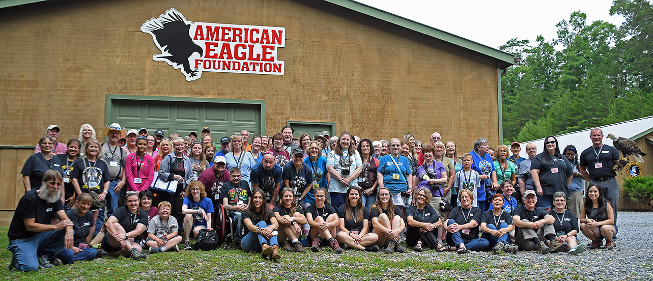 The 2018 Chatters gathered in front of the barn for a photo op before taking a fantastic tour of the AEF facilities!