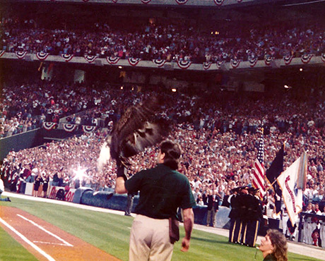 Challenger’s First Major League Free Flight – Atlanta Braves Home Opener April 4, 1997