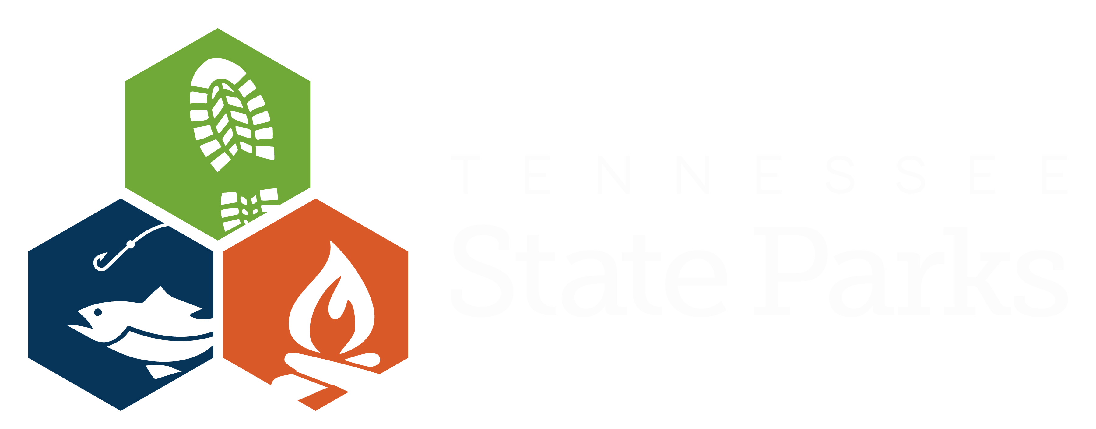 TN State Park Logo White text